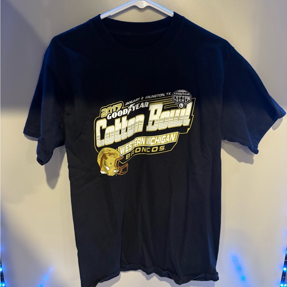 Hanes Black Cotton Bowl Graphic Tee